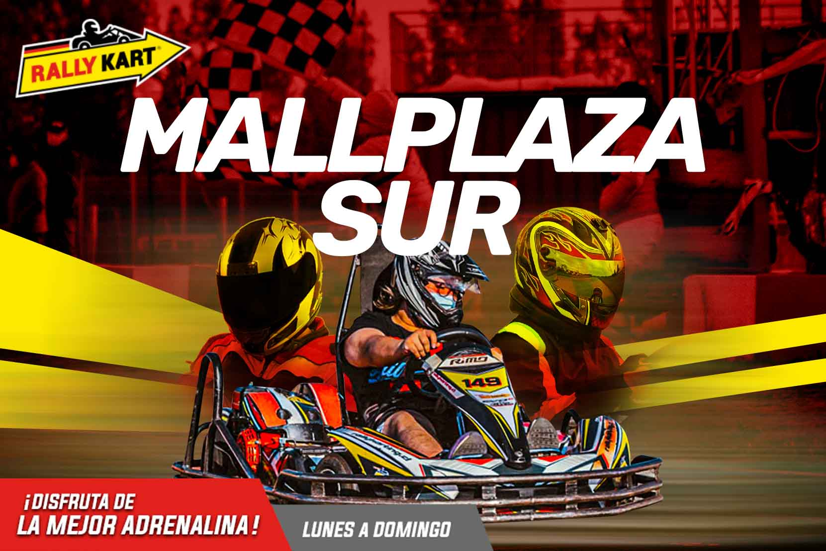¡Ven a Correr al Rally Kart Mall Plaza Sur!