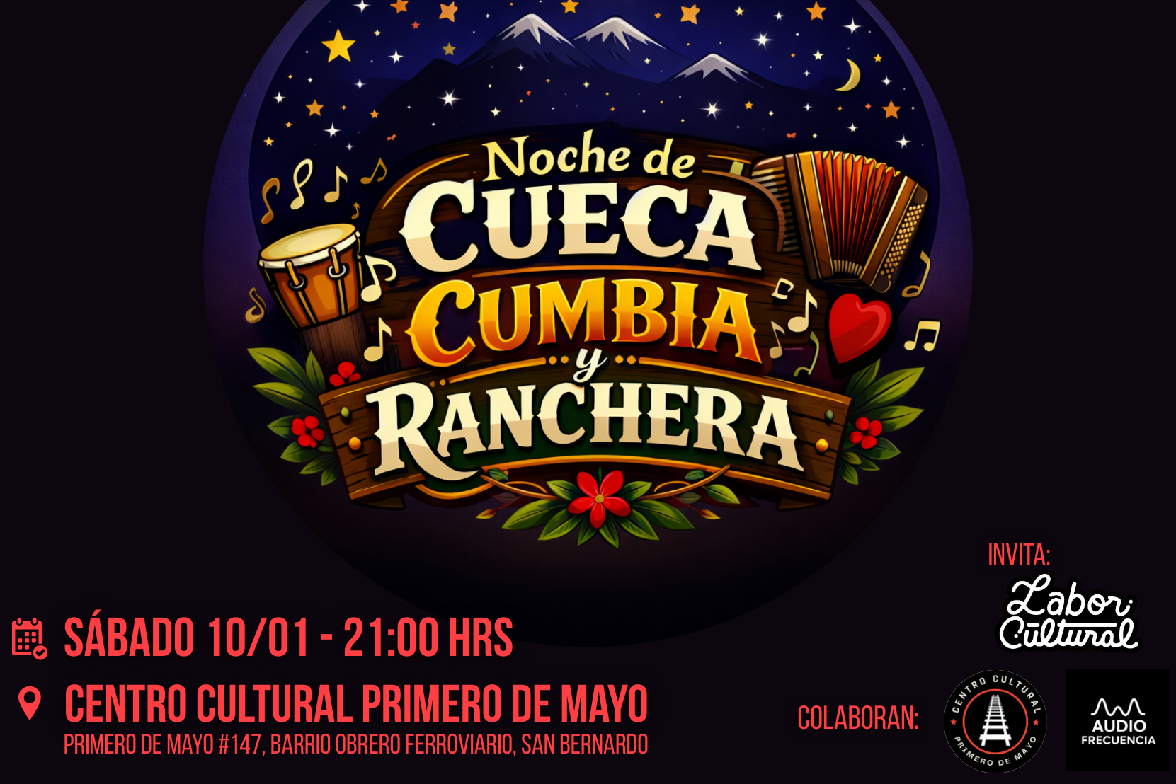 Noche de Cueca, Cumbia y Ranchera