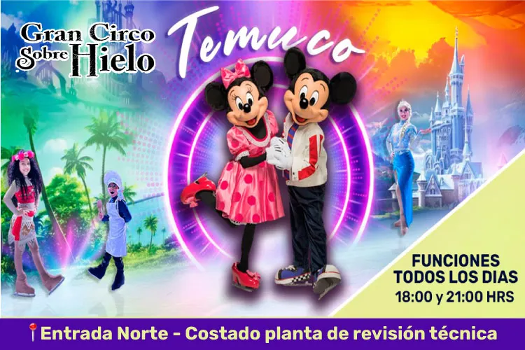 El Viaje de Mickey Sobre Hielo en Temuco