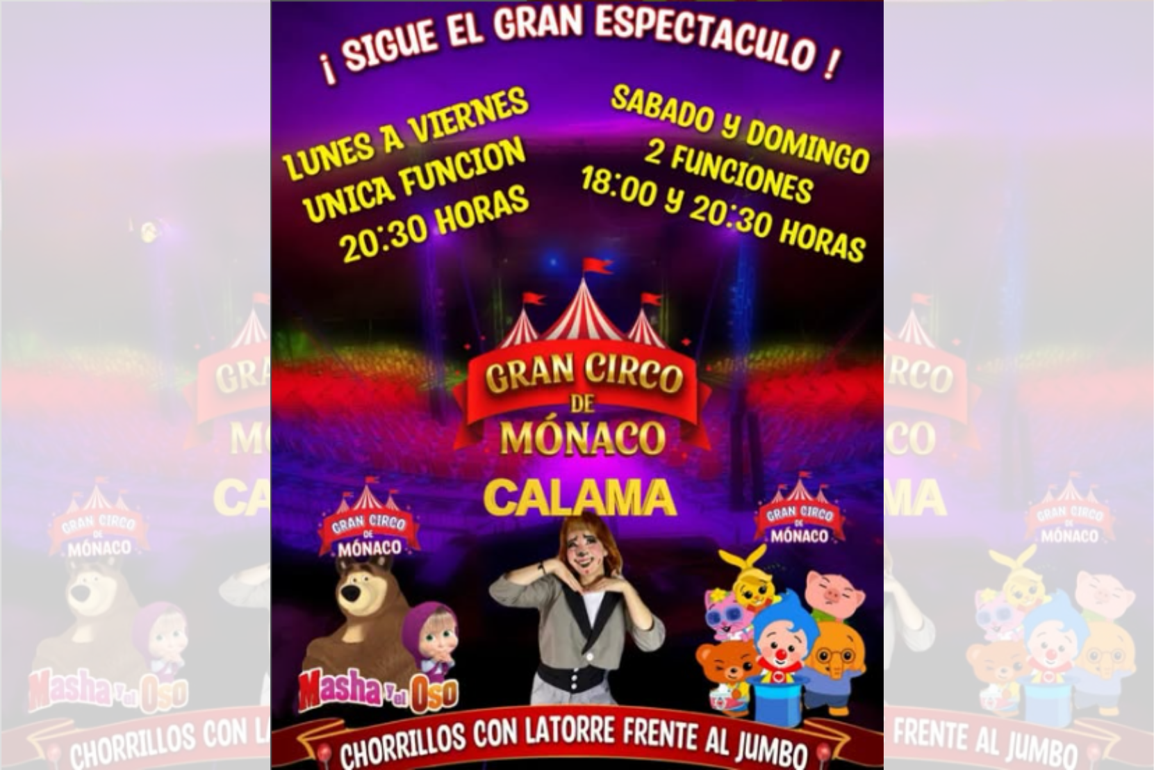 Gran Circo Mónaco en Calama