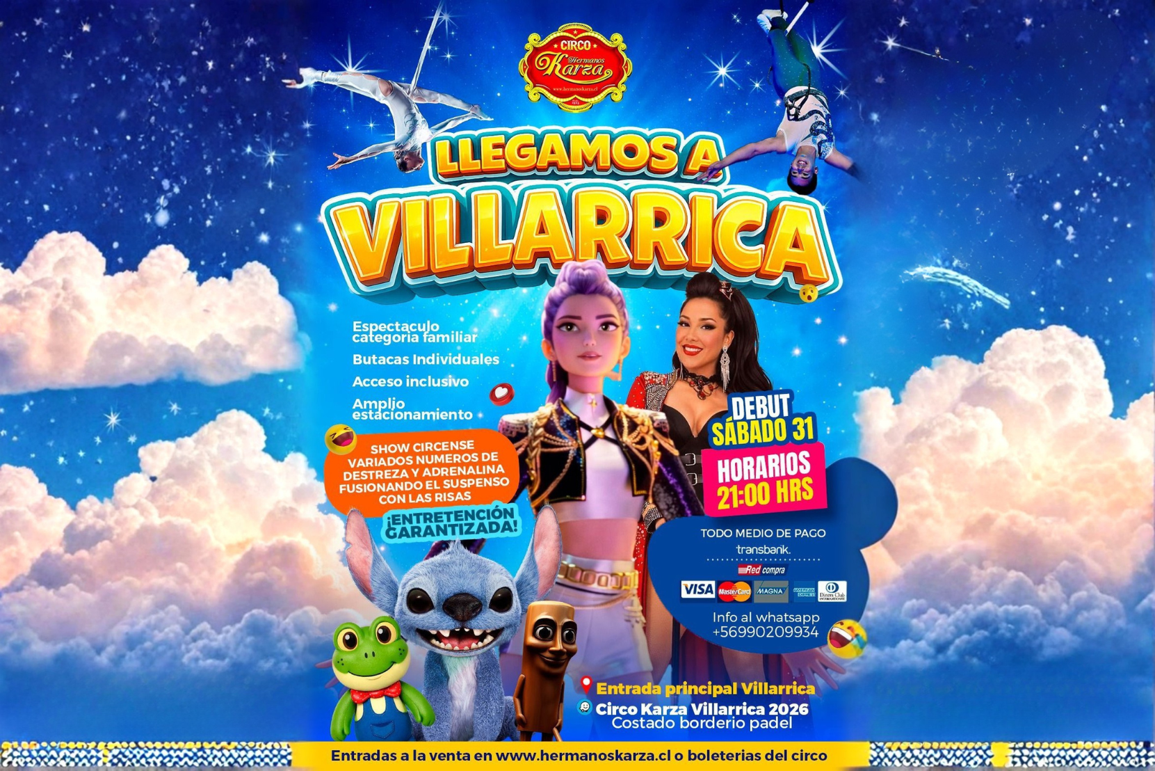 Circo Hermanos Karza en Villarrica