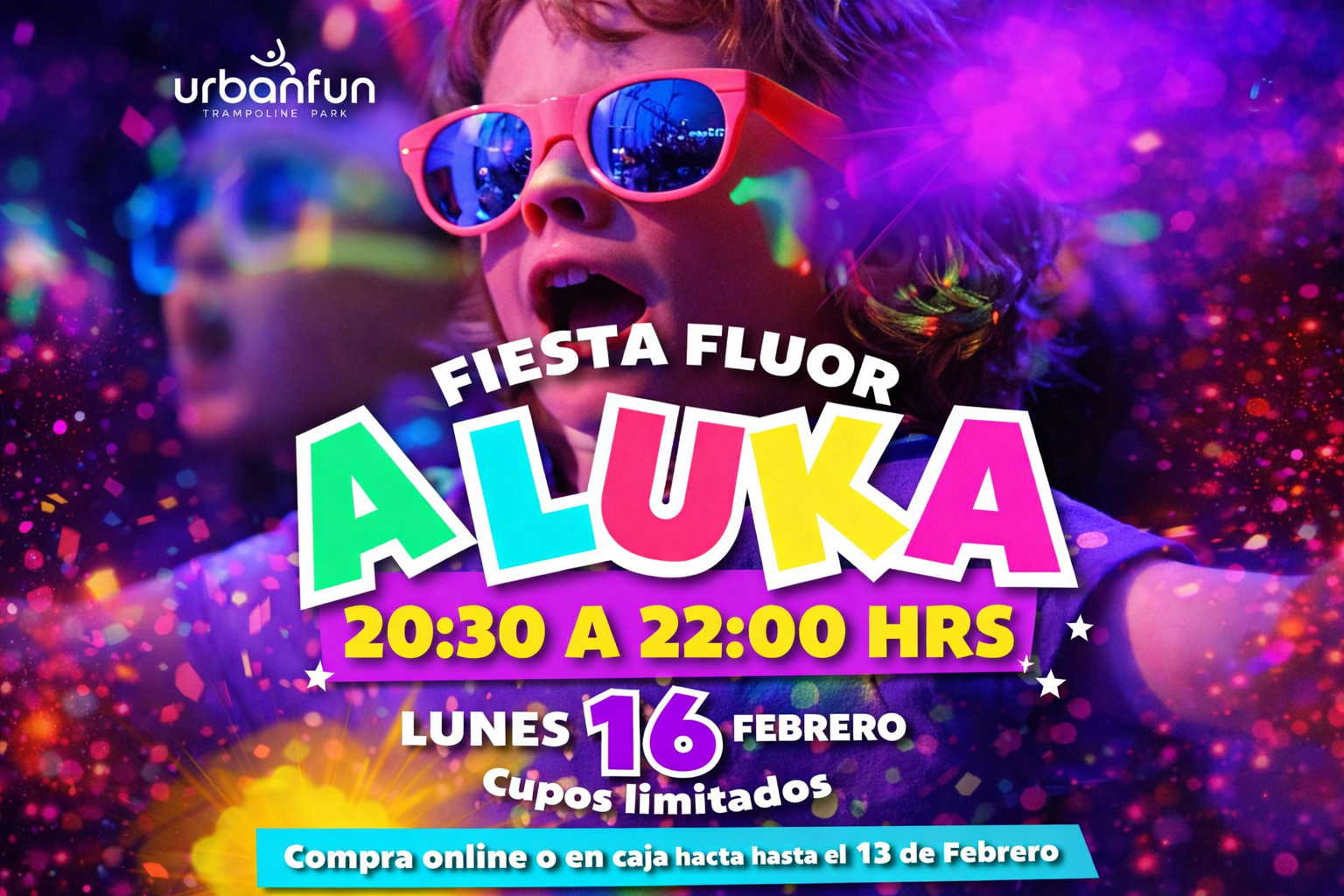FIESTA FLUOR A LUKA - 16 de Febrero