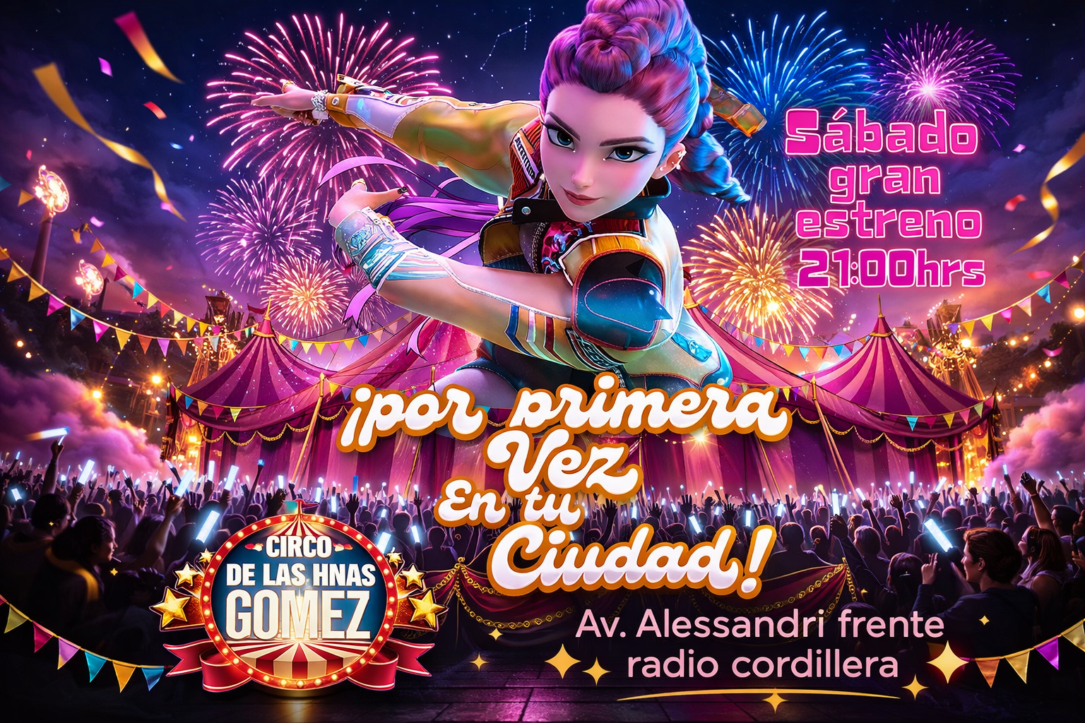 Circo Hermanas Gómez en Cunco