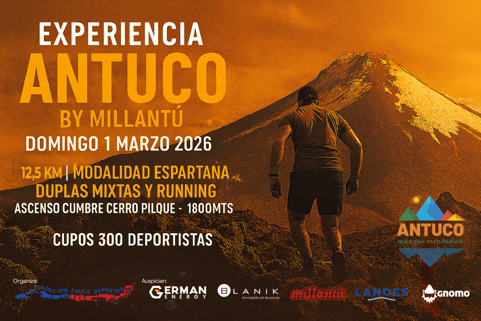 Experiencia Antuco by Millantú - 12,5K Running Trekking | Domingo 01 marzo 2026