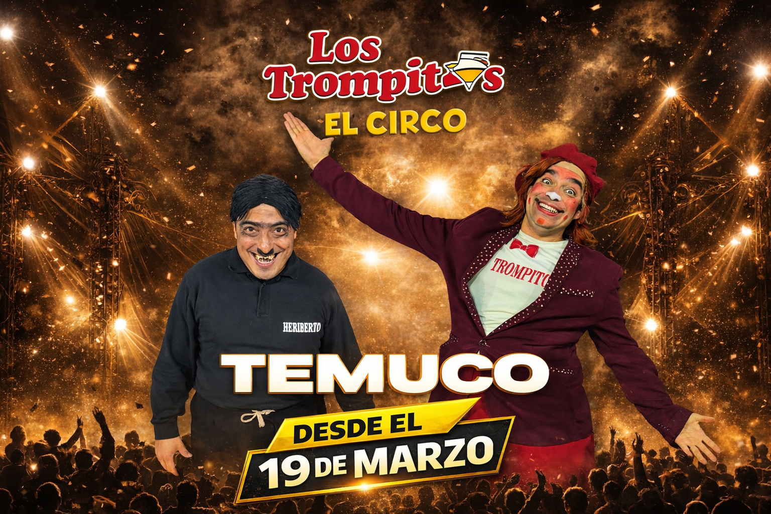 Circo Los Trompitos llega a Temuco 2026