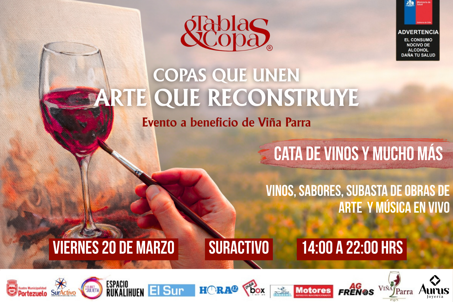 Copas que Unen, Arte que Reconstruye - 20 de Marzo
