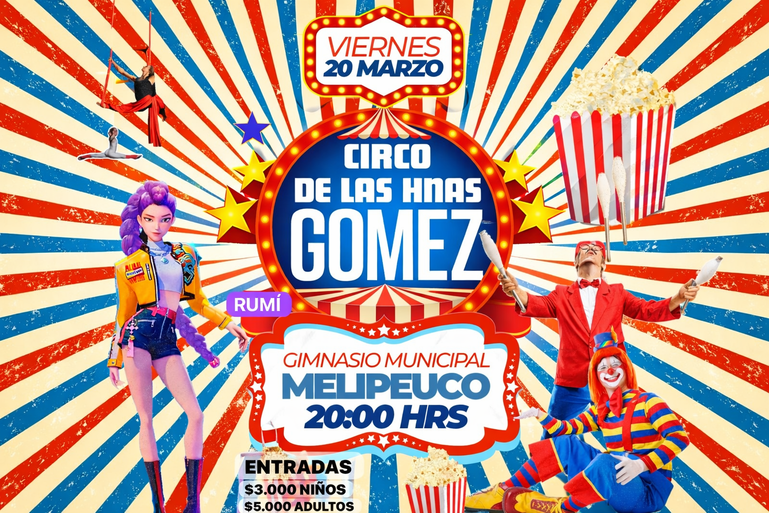 Circo Hermanas Gómez en Melipeuco