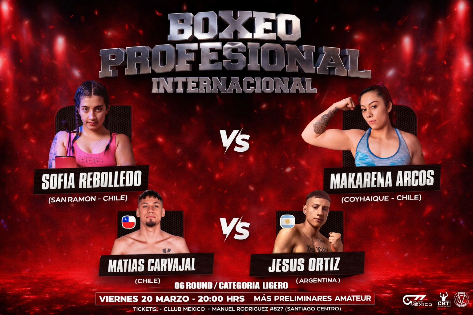 BOXEO PROFESIONAL INTERNACIONAL - 20 de Marzo