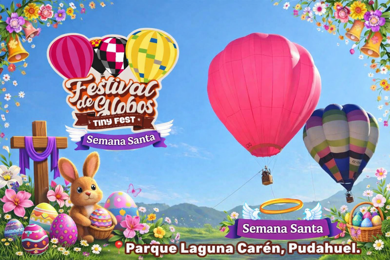 Tiny Fest - Festival de Globos Aerostáticos - Laguna Caren: 4 de Abril