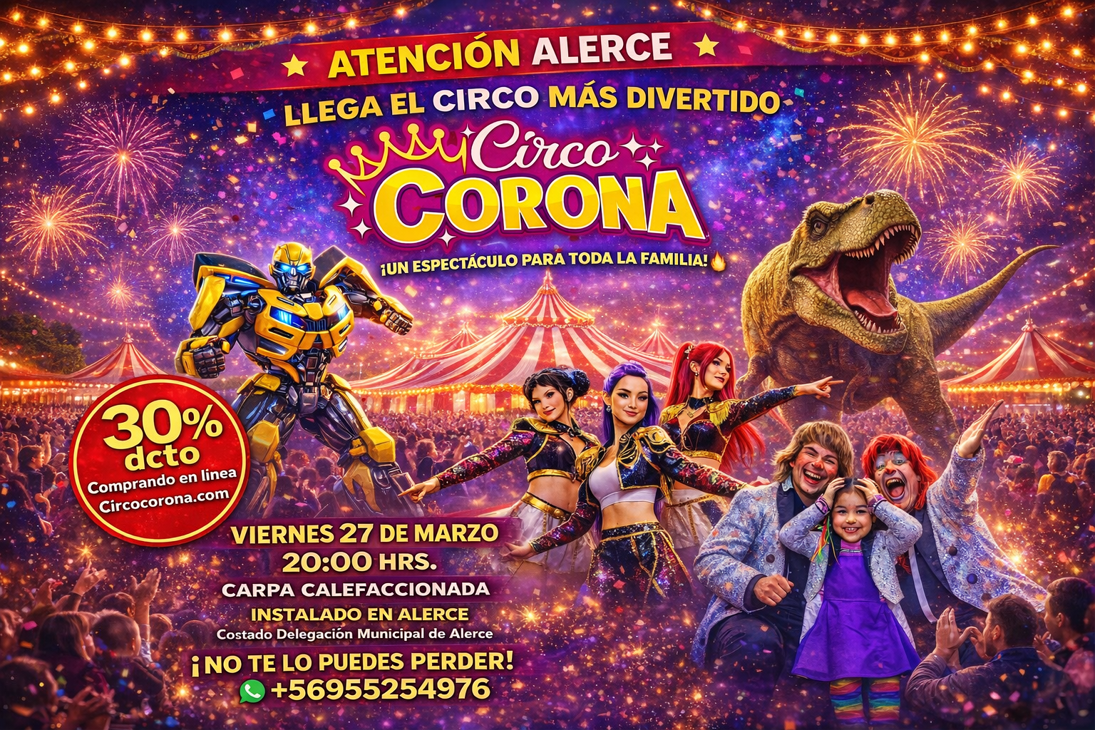 El Gran Circo Corona llega a Alerce