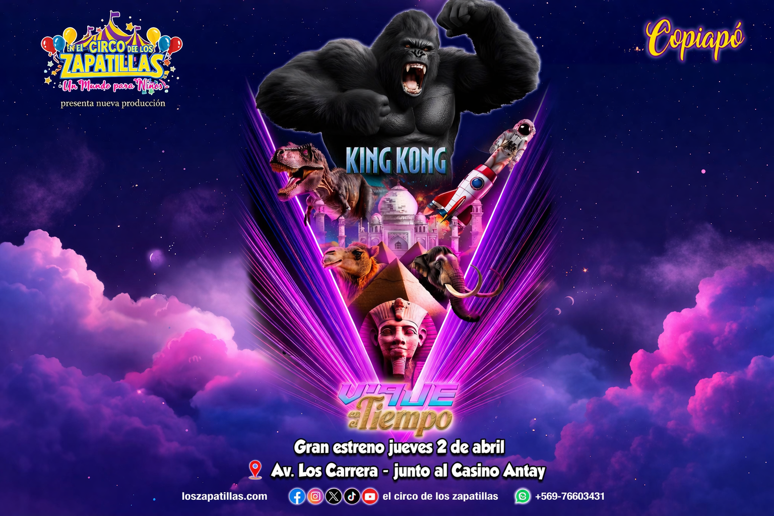 ¡El Circo de los Zapatillas en Copiapó!