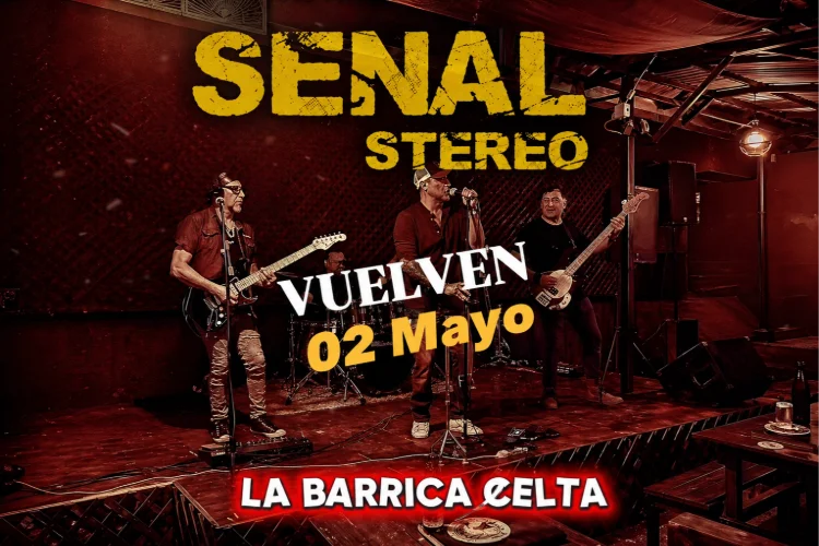 Señal Stereo, tributo Soda Stereo en La Barrica Celta - 2 de Mayo