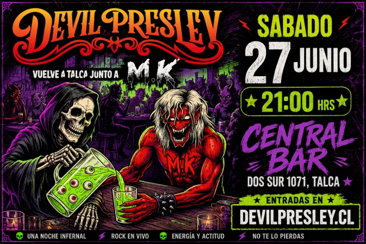Devil Presley en Central Bar Talca - 27 de junio
