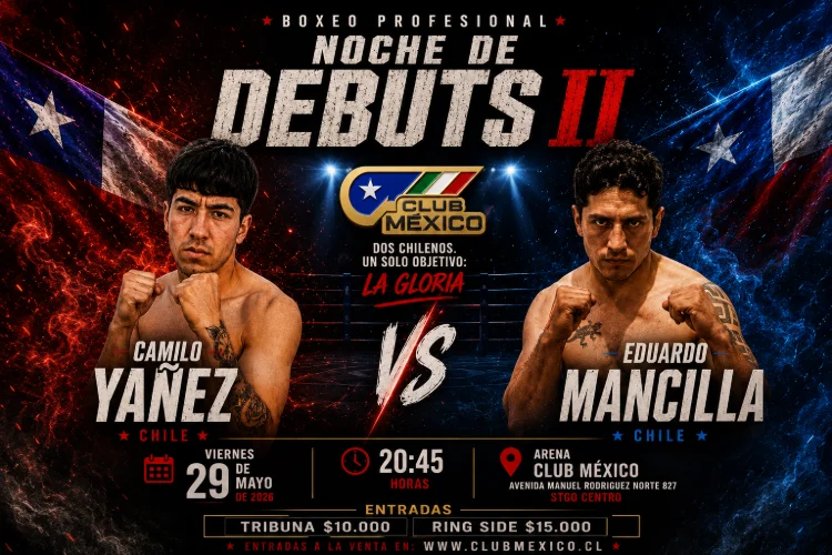 🥊 NOCHE DE BOXEO PROFESIONAL, NOCHE DE DEBUTS🥊 29 de Mayo