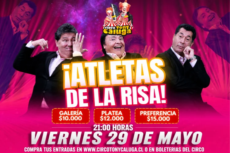 Los Atletas de la Risa en Circo Tony Caluga - 29 de Mayo