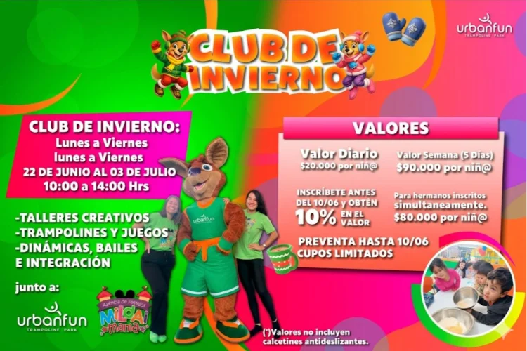 Club de Invierno 2026 en Urban Fun