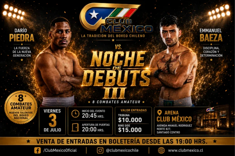 Noche de Debuts III - Combates Amateurs - 3 de Julio
