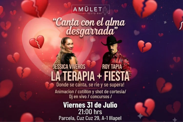 LA TERAPIA + FIESTA! 💔💃 31 de Julio