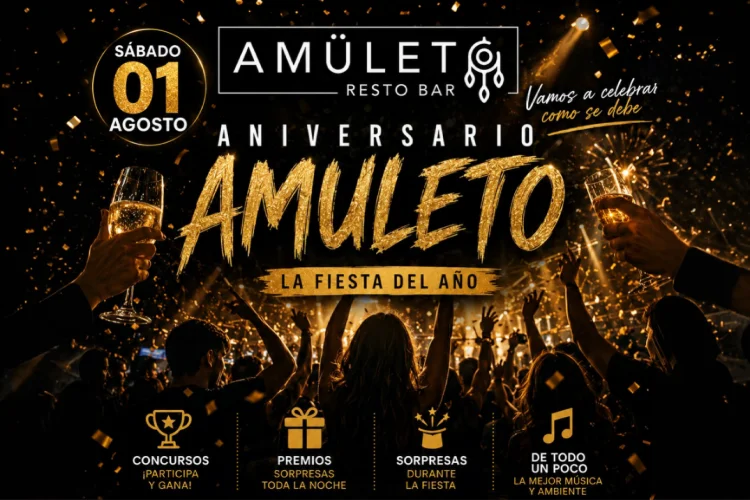 Aniversario Amuleto Restobar vol. 2 - 1 de Agosto