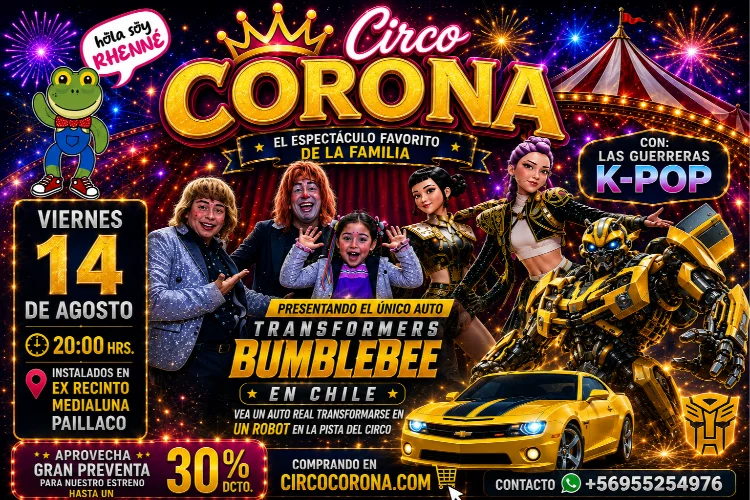El Gran Circo Corona llega a Paillaco