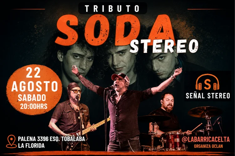 Tributo Soda Stereo en La Florida revive los ´80