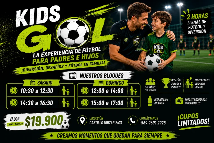 ⚽ Kids Gol: fútbol, desafíos y diversión en familia