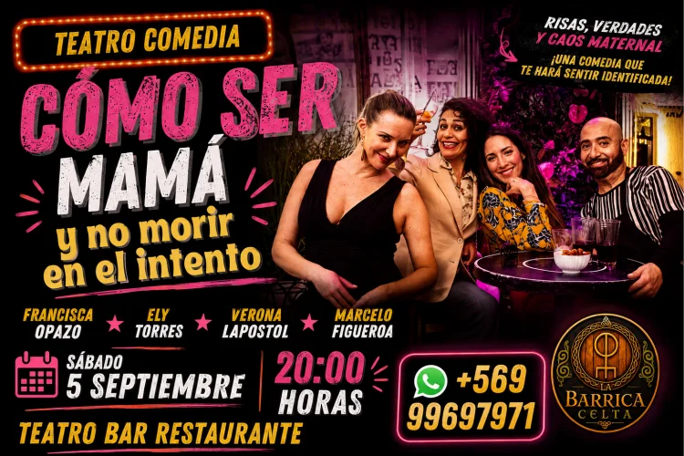 Cómo ser Mamá y no Morir en el Intento en La Barrica Celta - 5 de Septiembre