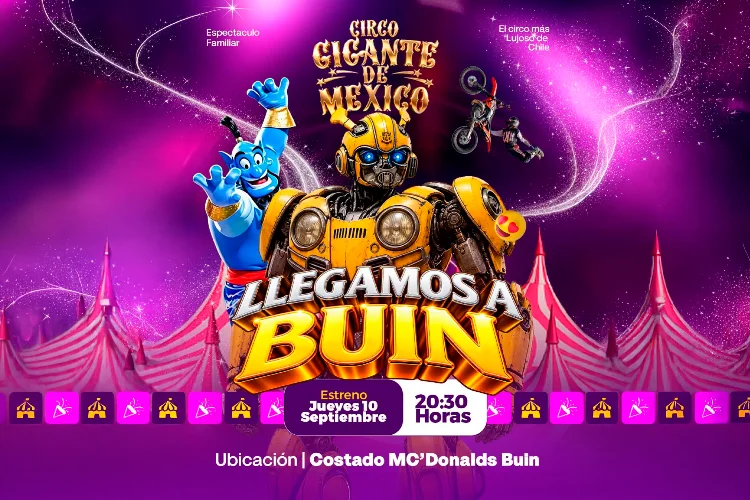 Circo Gigante de Mexico - Llega a Buin