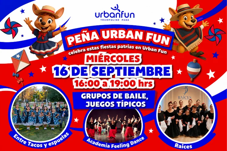 Peña Urban Fun, Grupos de Baile y Juegos Típicos - 16 de Septiembre
