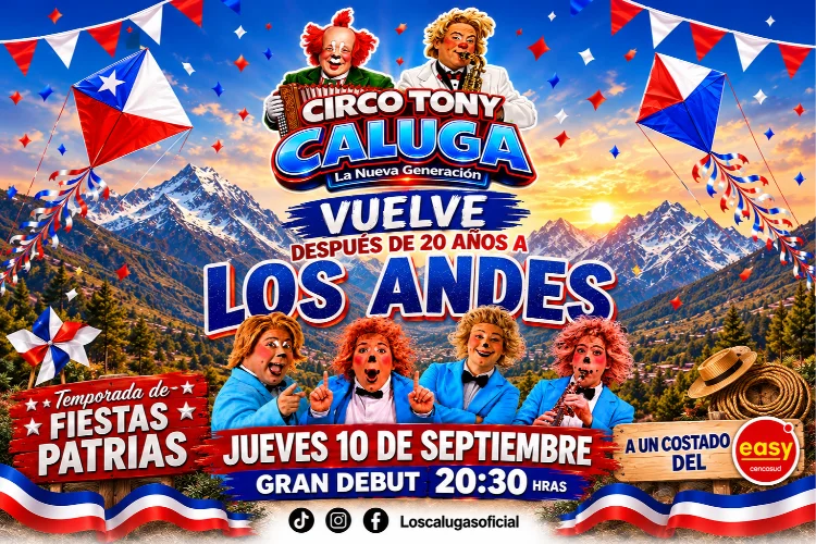Circo Tony Caluga: La Nueva Generación llega a Los Andes🎪