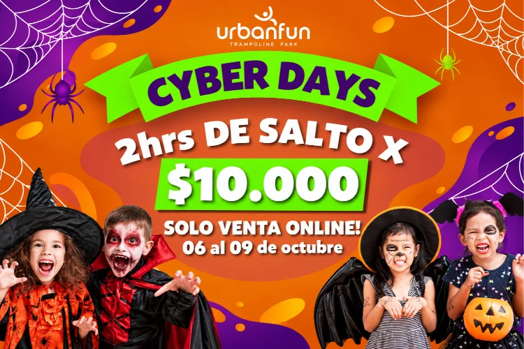 Cyber Days en Urban Fun - 2hrs de Salto
