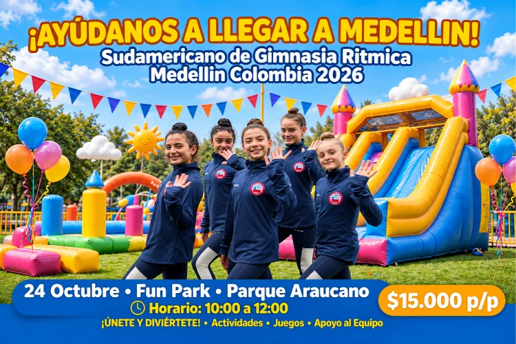 Recolección Fondos para Sudamericano de Gimnasia Rítmica En Colombia