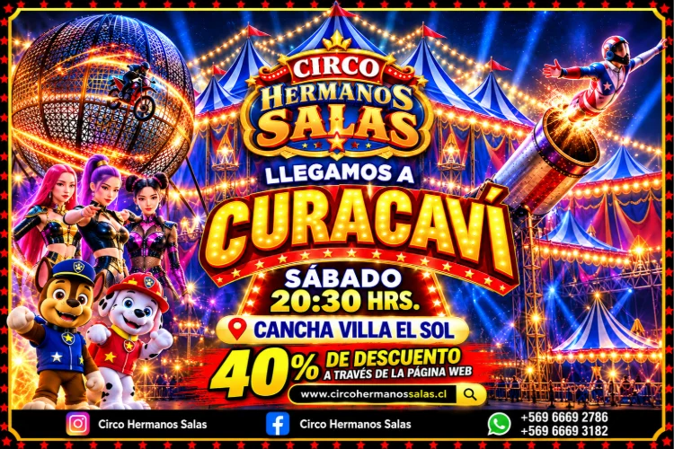 Circo Hermanos Salas llega a Curacaví
