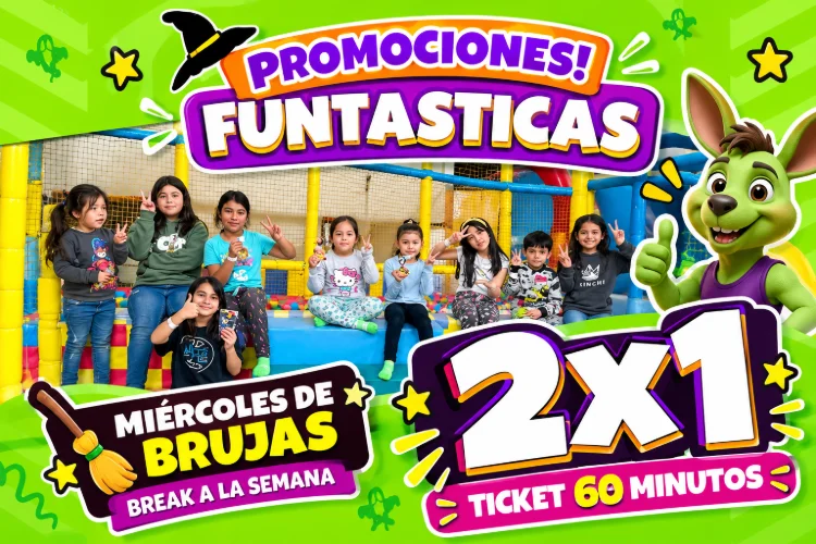 Miércoles de diversión 2x1 en ticket de 60 minutos