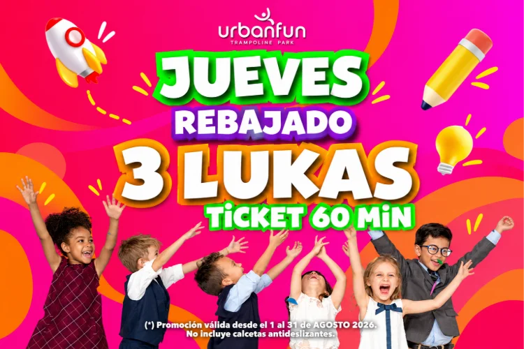 Jueves Rebajado- Ticket 60 minutos