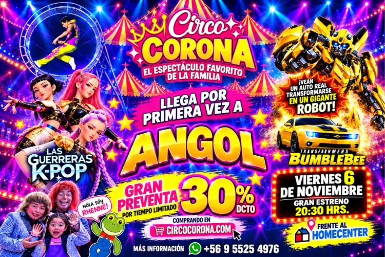 ¡El Gran Circo Corona llega a Angol!