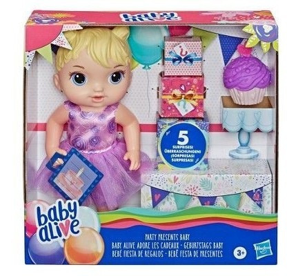 Muñeca Baby Alive Party Presents
