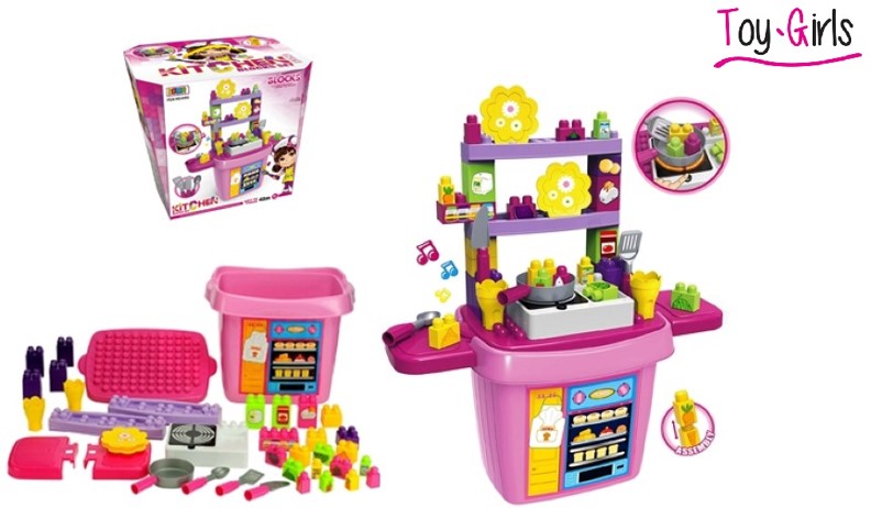 Set De Cocina Con Bloques | EntreKids