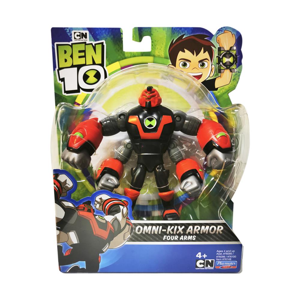 Ben 10 Omni Kix Armor Four Arms Figura Articulada Cartoon