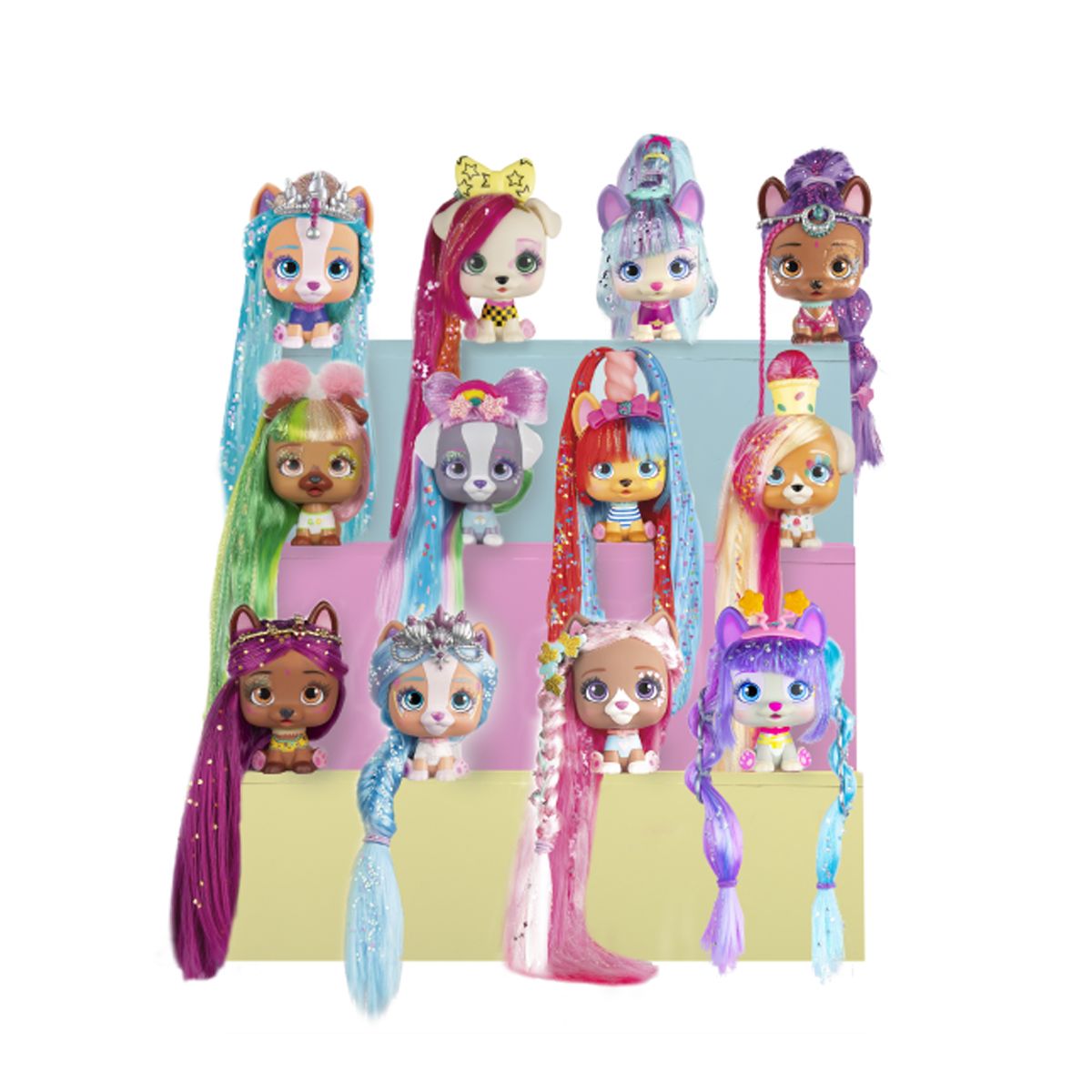 VIP PETS GLITTER TWIST - MUÑECA SORPRESA - ACCESORIOS - NARANJA | EntreKids