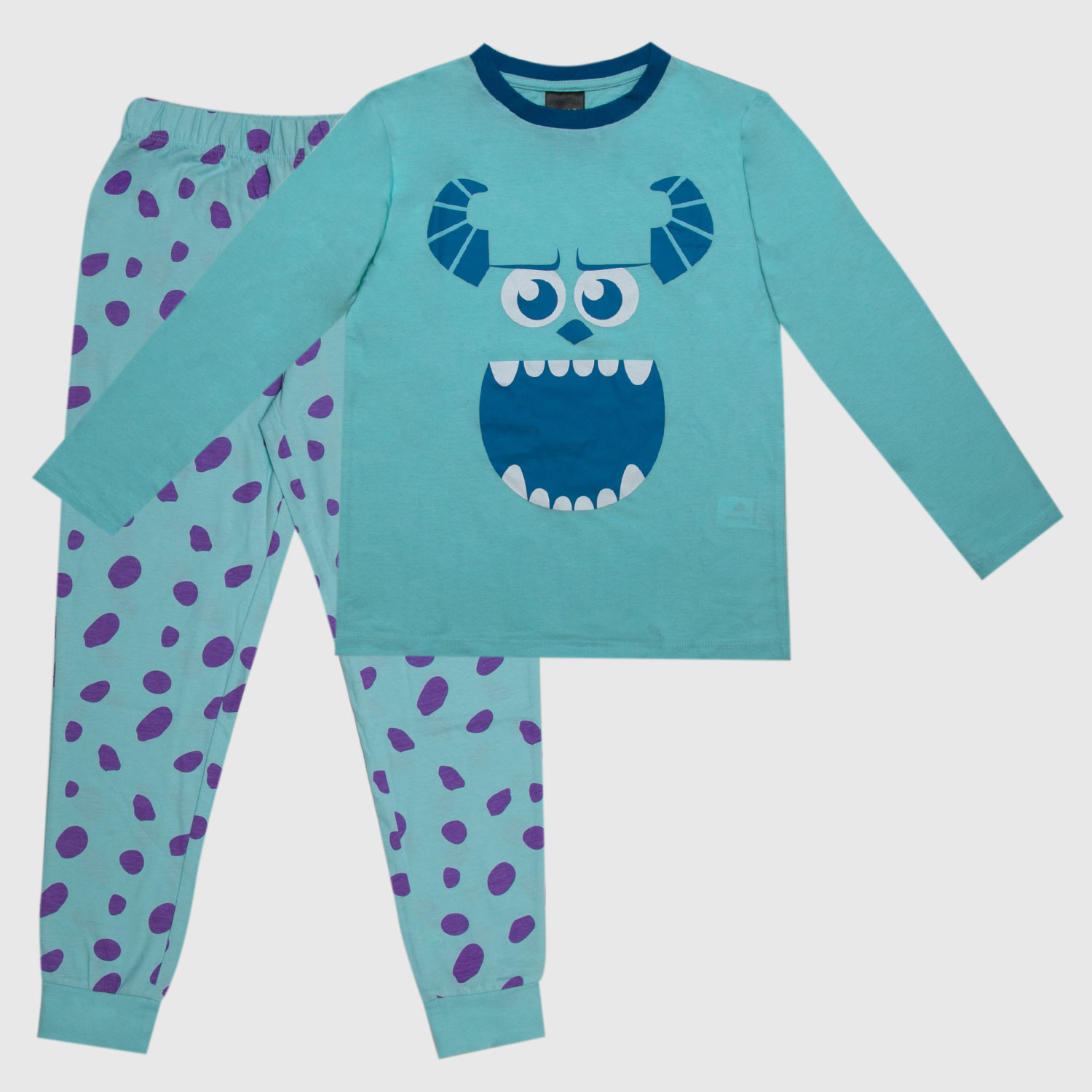 Pijama Niño Monster Inc. Sully Face Celeste Disney EntreKids
