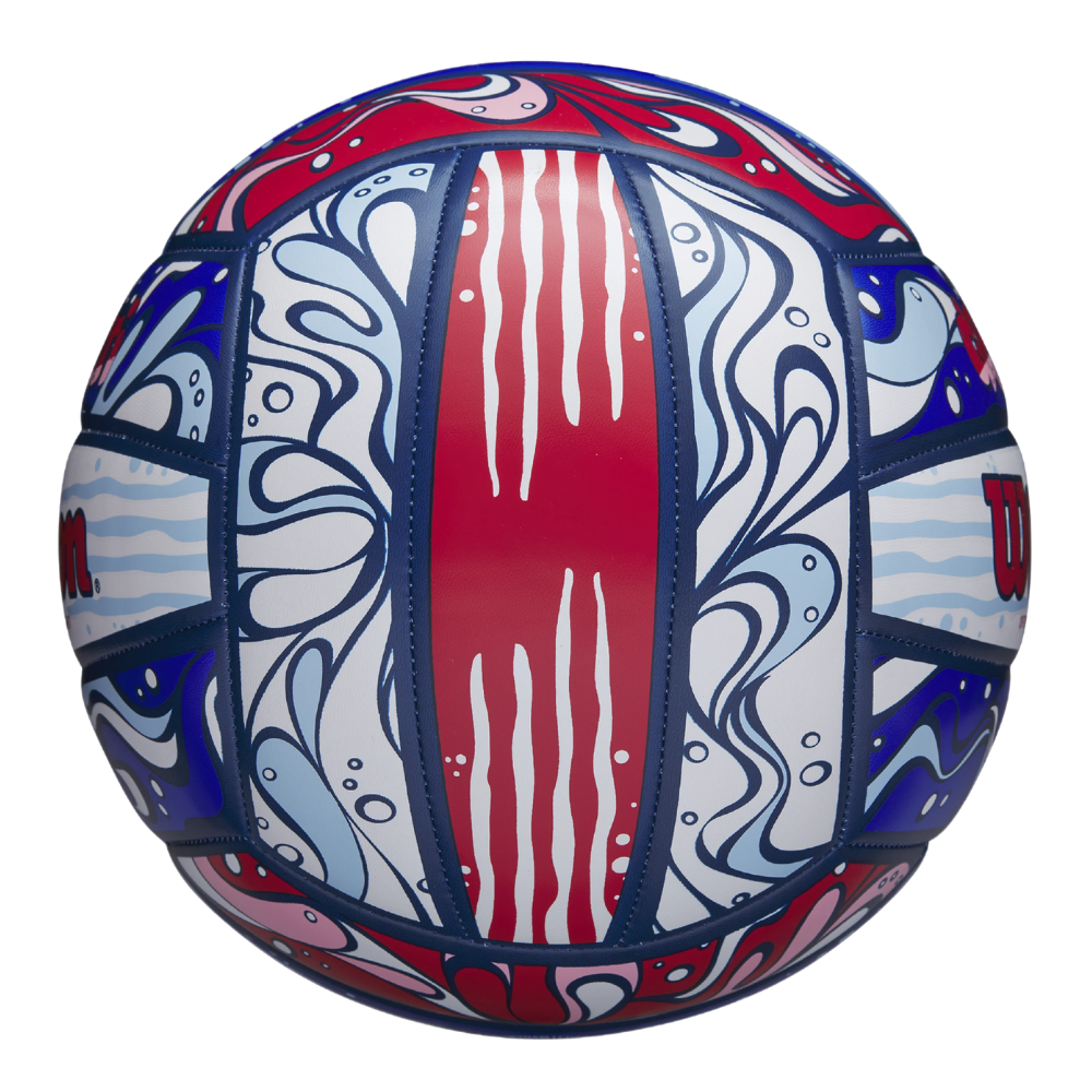 Balón Volleyball Wilson Ocean Graffiti Tamaño 5 Azul EntreKids