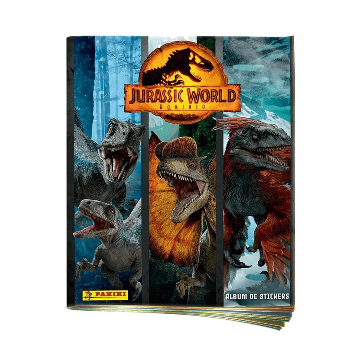 Panini JURASSIC WORLD Sammelalbum | Mit Kartenfach & 216 Aufklebern