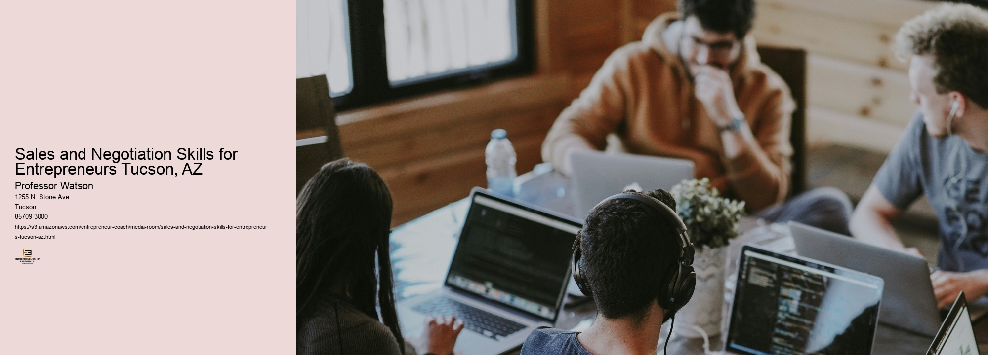 Sales and Negotiation Skills for Entrepreneurs Tucson, AZ