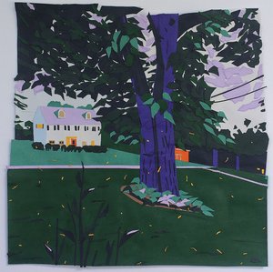 Old catalpa tree with fireflies by Michele BonDurant (2025)