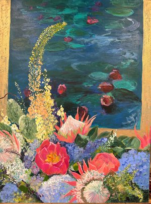 Bouquets to Art and Monet  by Lassie Colebourn