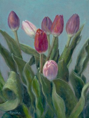 Seven Tulips by Kerima Swain