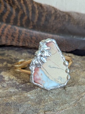 Imperial jasper cuff by Lynn Lentz (2025)