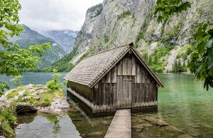 Boat House Obersee, Germany by mark miller