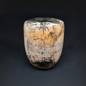 Horsehair Raku Vessel by Dominique Fougère